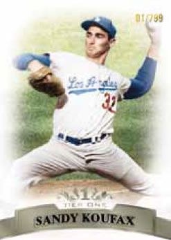 2011 Topps Tier 1 Sandy Koufax Base Card