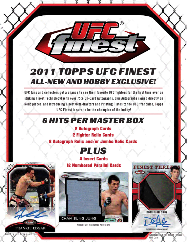 2011 Topps UFC Finest Hobby Box