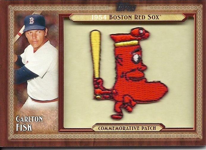 2011 Topps Update Commemorative Patch Carlton Fisk - Boston Red Sox