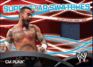 2011 Topps WWE Superstar Swatches CM Punk Relic Card