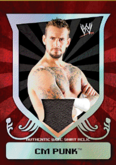2011 Topps WWE Classic CM Punk Relic Card