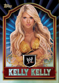 2011 Topps WWE Classic Kelly Kelly Gold Parallel Base Card