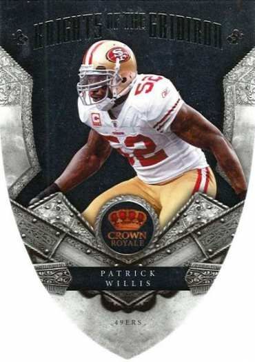 2011 Panini Crown Royale Knights of the Gridiron Patrick Willis Card #9