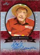 2012 Leaf Metal Poker Doyle Brunson Autograph Card