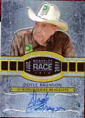 2012 Leaf Metal Poker Bracelet Race Doyle Brunson Autograph Card