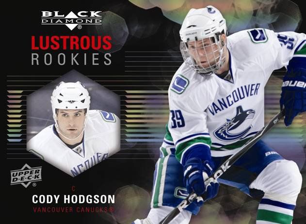 2011-12 Upper Deck Black Diamond Lustrous Rookies Cody Hodgson Card