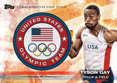 2012 Topps USA Olympics Tyson Gay Team Patch