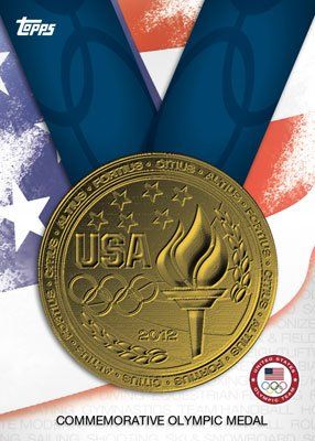 2012 Topps USA Olympics Commemorative Gold Medal