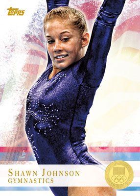 2012 Topps USA Olympics Shawn Johnson Gymnastics Card