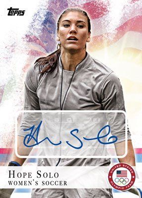2012 Topps USA Olympics Hope Solo Autograph Card