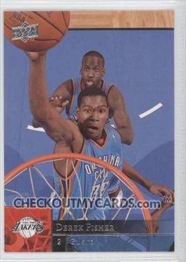 2009-10 Upper Deck Kevin Durant Wrong Name Derek Fisher