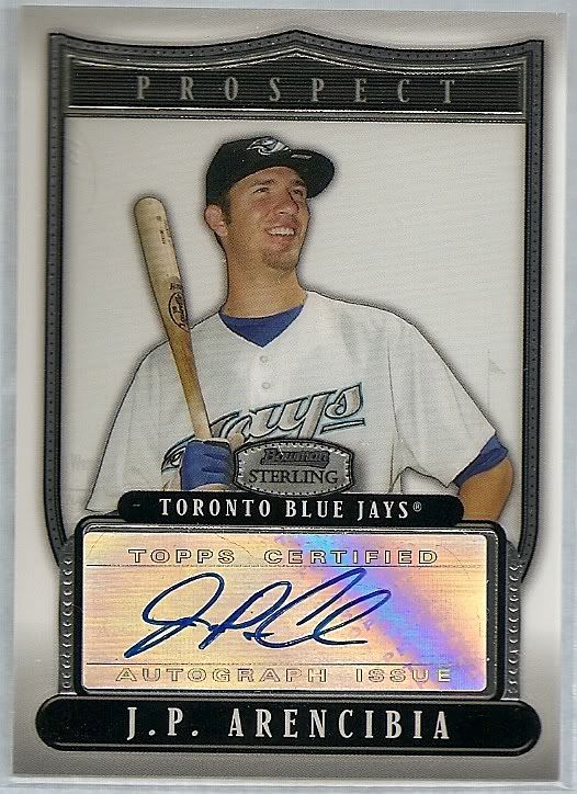 2007 Bowman Sterling JP Arencibia Autograph Prospect Card