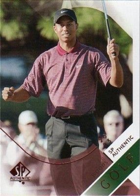 2003 Upper Deck SP Authentic Tiger Woods Golf Card #1