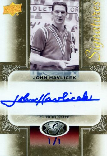 2011 UD All-Time Greats John Havlicek 1/1 Autograph