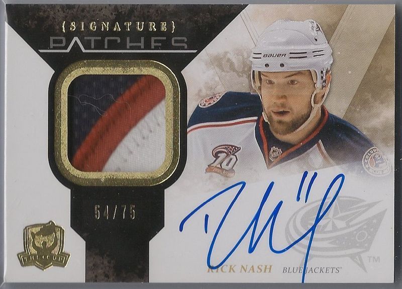 2010-11 The Cup Rick Nash Signature Patch /75