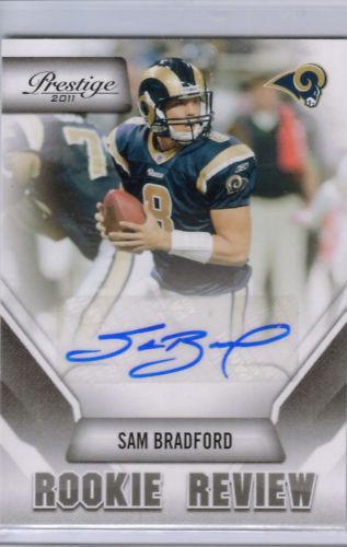 2011 Prestige Sam Bradford Rookie Review Autograph 