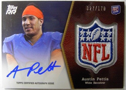 2011 Topps Rising Rookies Austin Pettis Shield Patch Auto