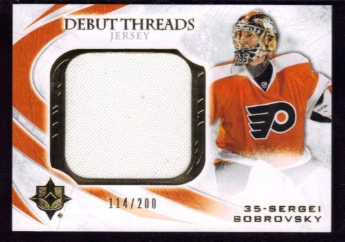2010-11 Ultimate Collection Sergei Bobrovsky Debut Threads 