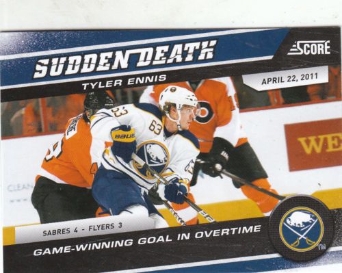 2011-12 Score Sudden Death Tyler Ennis Insert Card