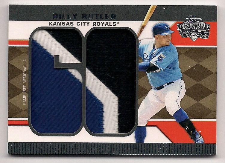 2011 Topps Lineage Billy Butler Jumbo Patch Relic Jersey /5