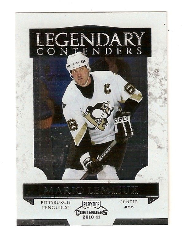 2010/11 Legendary Contenders Hockey Mario Lemieux Insert Card #6
