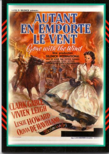 2011 Panini Americana Movie Poster Autant En Emporte Le Vent