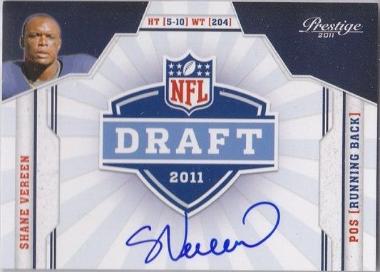 2011 Prestige Shane Vereen NFL Draft Autograph