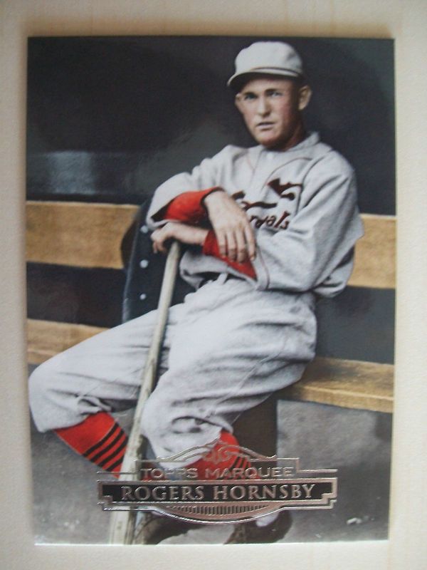 2011 Topps Marquee Rogers Hornsby Base Card