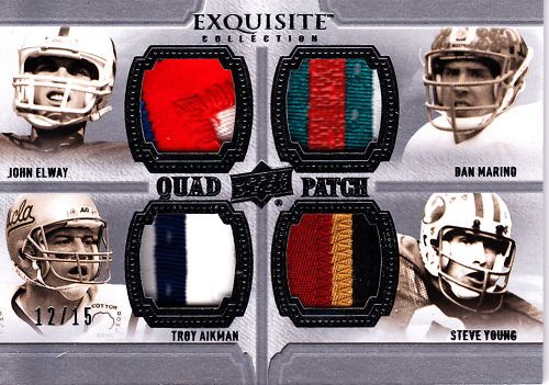 2010 Exquisite Quad Patch Marino/Aikman/Young/Elway