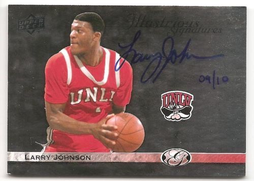 2011 UD All-Time Greats Larry Johnson Illustrious Signatures