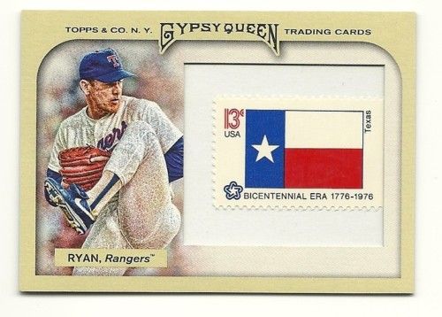 2011 Topps Gypsy Queen Nolan Ryan Stamp Relic /10