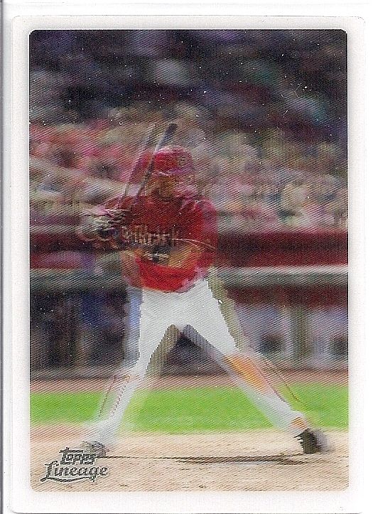 2011 Topps Lineage Justin Upton Experimental LINEAGRAPH 3D