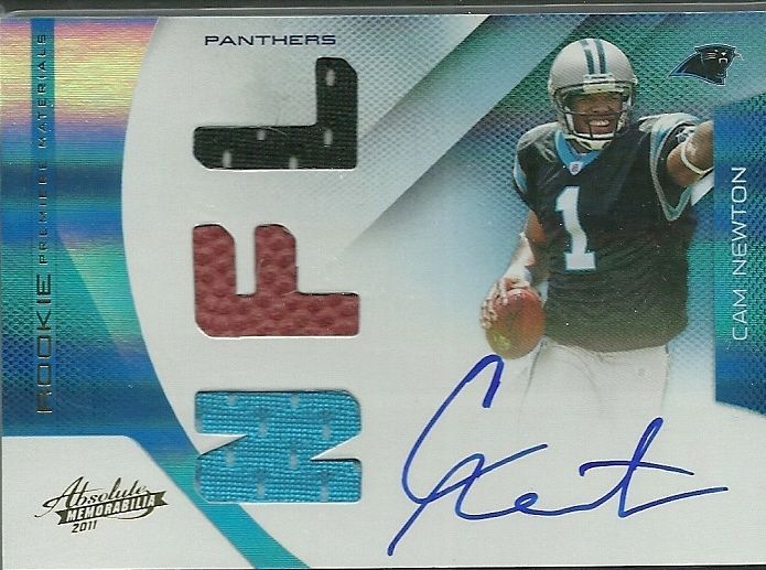 2011 Panini Absolute Cam Newton RPM Autograph ROOKIE RC