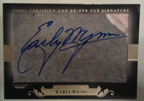 2011 Topps Tier One Early Wynn Cut Signature