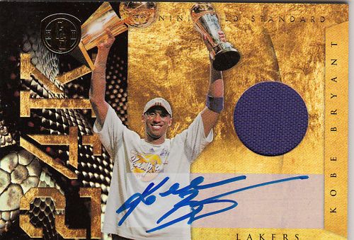10/11 Gold Standard 24K Kobe Bryant Autograph Jersey Card