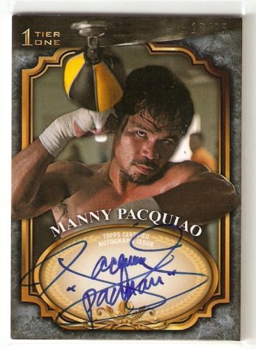 2011-12 Topps Tier 1 Manny Pacquiao Autograph /25