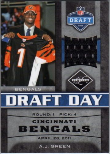 2011 Panini Limited A.J. Green Draft Day Jersey