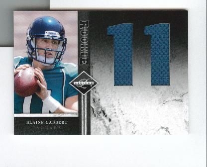 2011 Panini Limited Blaine Gabbert Jersey Number