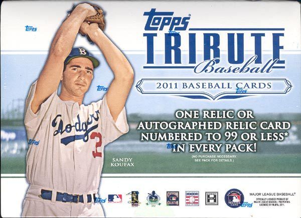 2011 Topps Tribute Baseball Hobby Box
