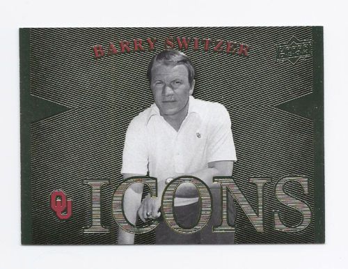 2011 Upper Deck Oklahoma Barry Switzer Icons Card