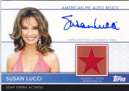 2011 Topps American Pie Susan Lucci Autograph Relic Card