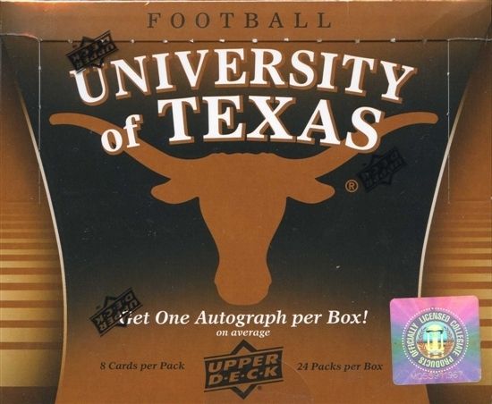 2011 Upper Deck University of Texas Longhorns NCAA Football Box