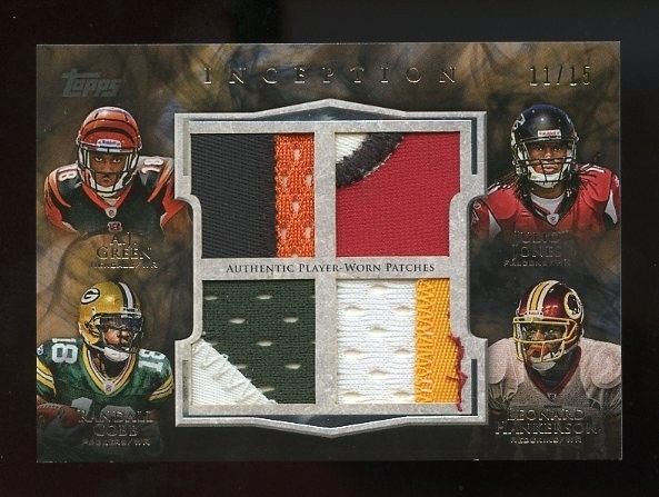 2011 Topps Inception Quad Patch Rookie Cards