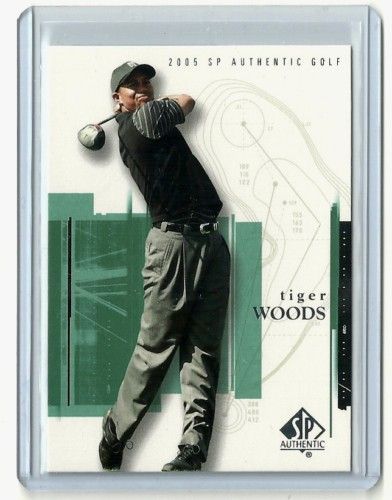 2005 Upper Deck SP Authentic Tiger Woods Golf Card #1