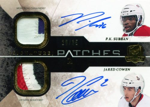 10-11 UD The Cup Dual Signature Patches Subban/Cowen /35