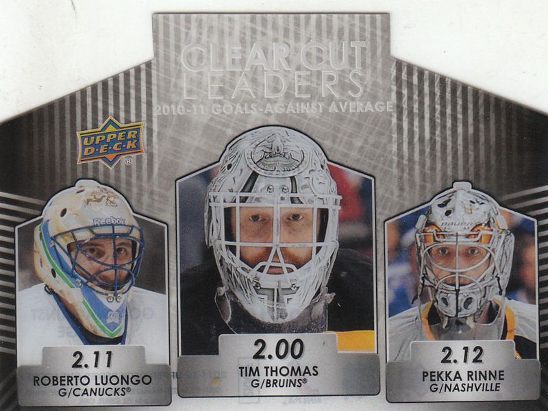 2011-12 Upper Deck Series 1 Clear Cut Leaders Triple