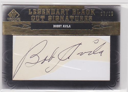 2011 Upper Deck Legendary Cuts Bobby Avila Autograph