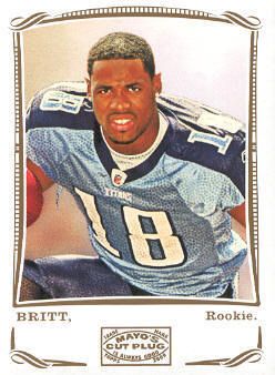 2009 Topps Mayo Kenny Britt Rookie RC Card