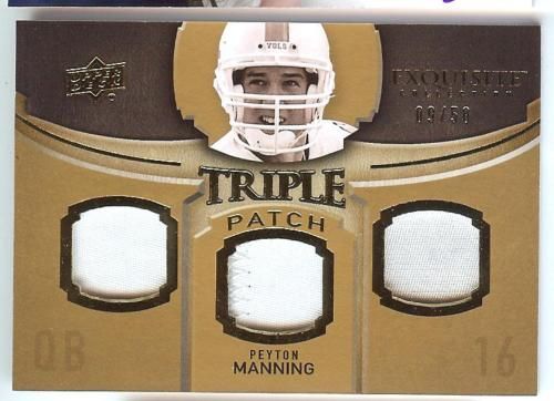 2010 Exquisite Peyton Manning Triple Patch