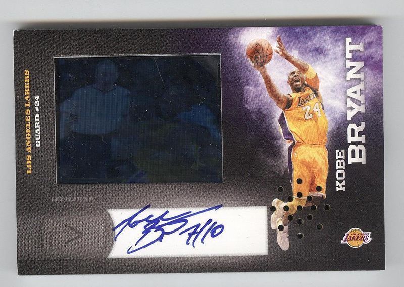 2010-11 Panini Certified HRX Kobe Bryant Autograph Video Card